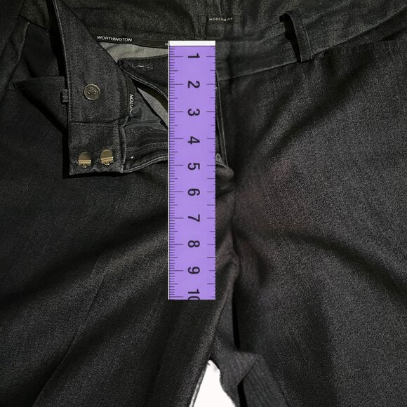 Worthington Dress Pants | Classic Black Work Trousers | Size 4 - Picture 2 of 5